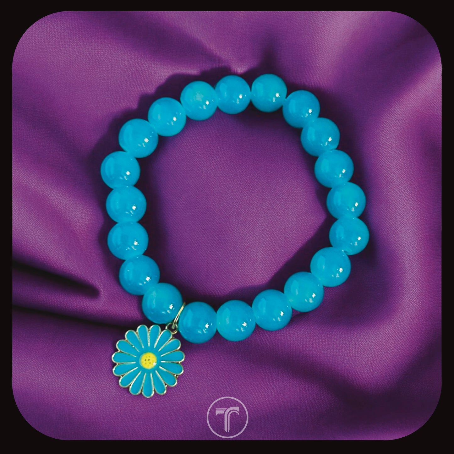 The Azure Floral Charm Bracelet