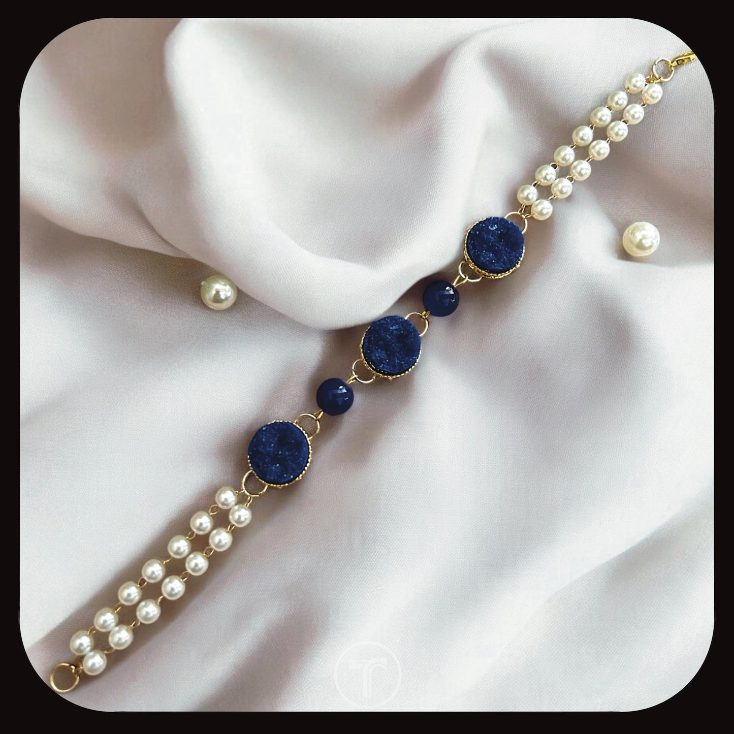 The Blue & Pearl Rakhi For Him