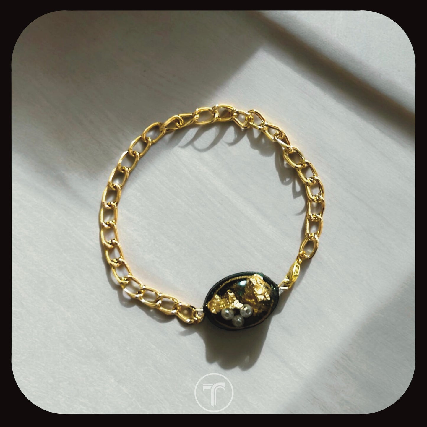 The Sapphire Pearl Bracelet for Him