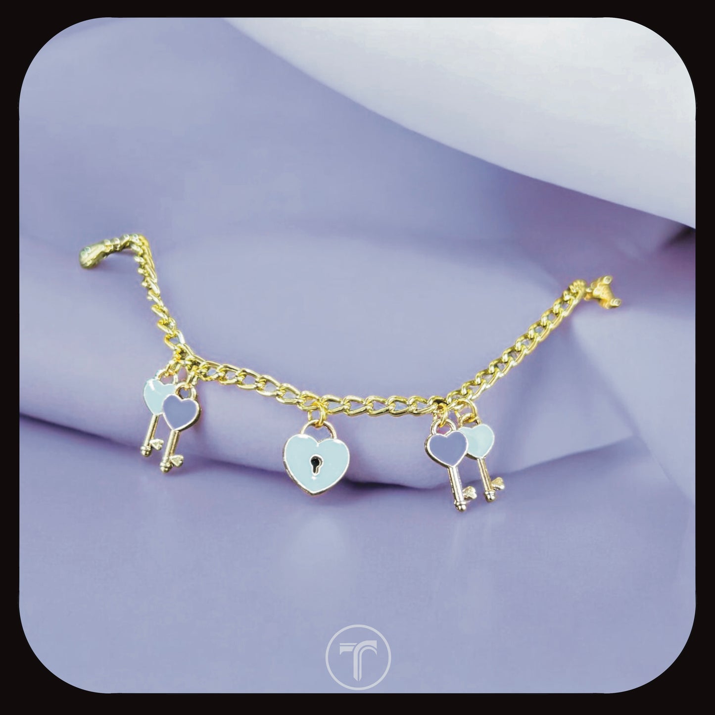 The Lock & Key Charm Bracelet