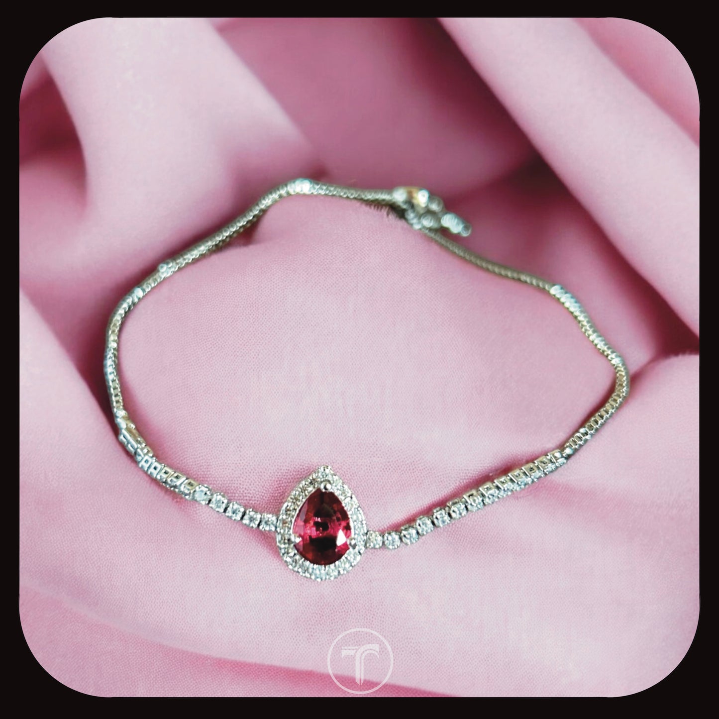The Ruby Singleton Slider Bracelet