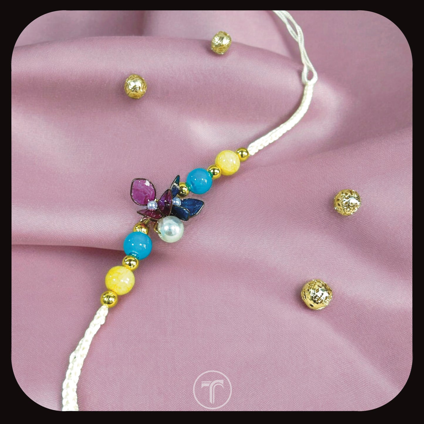 The Kapi Floral Resin Rakhi
