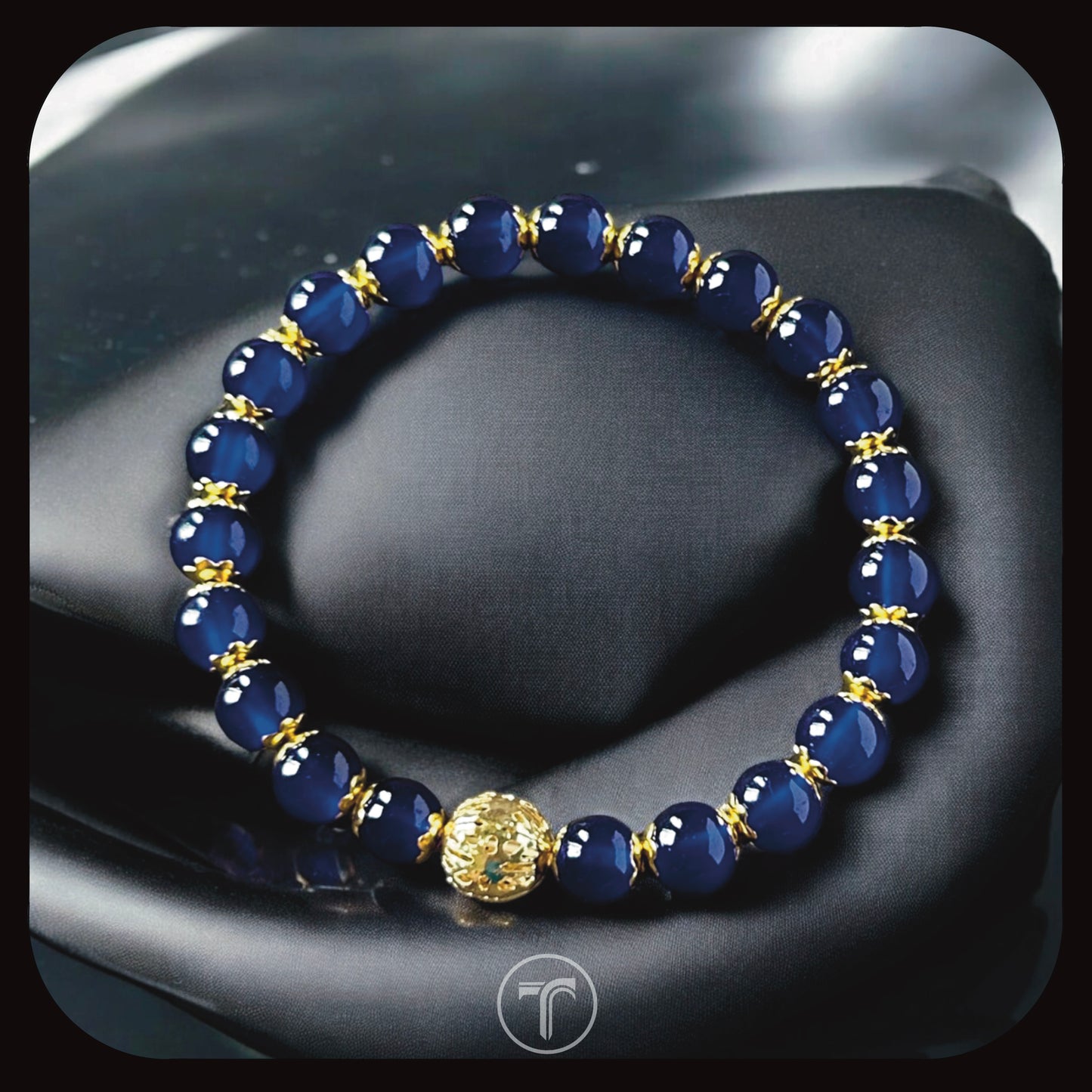 The Blue Bead Bracelet- For Him