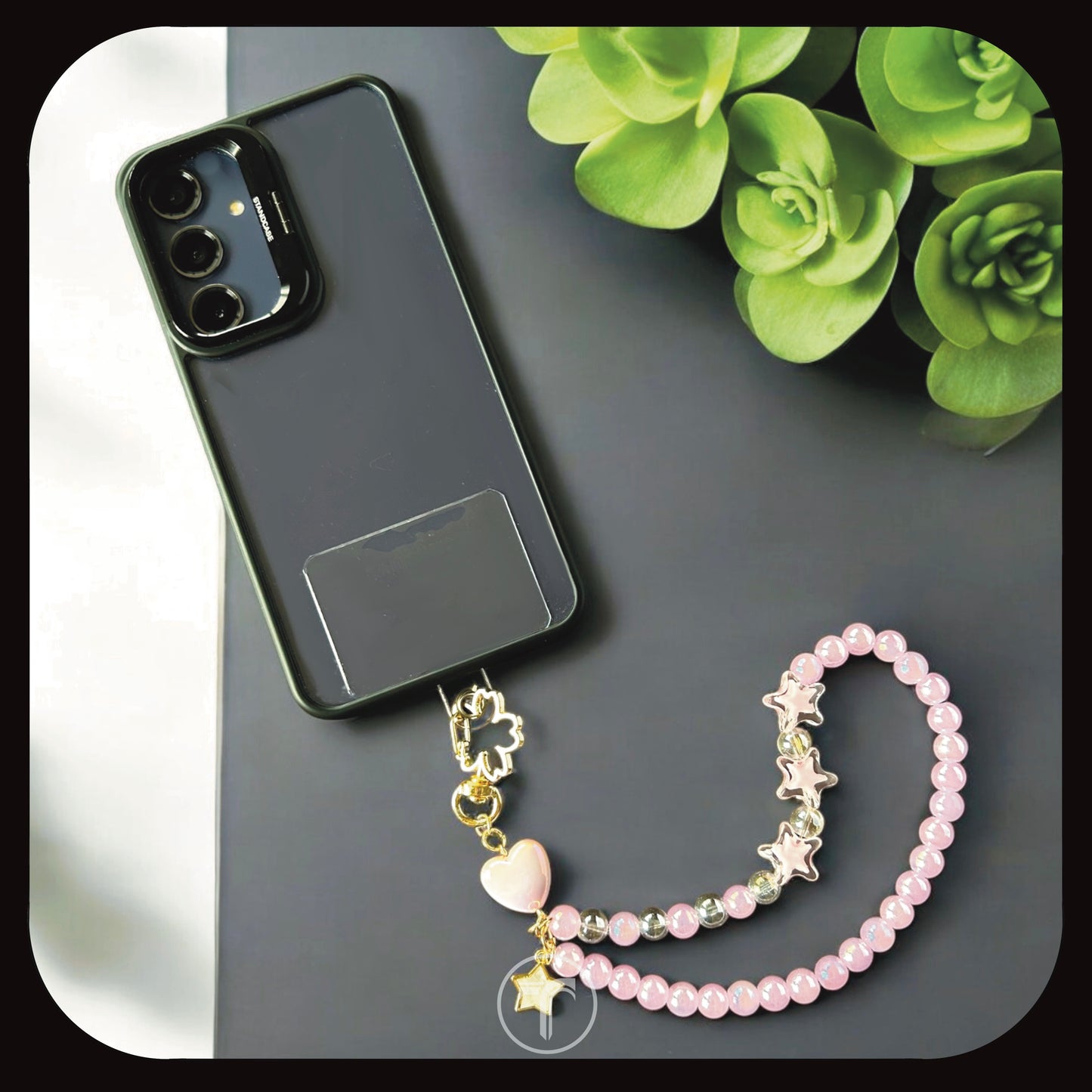 The Heart n Stars Phone Charm