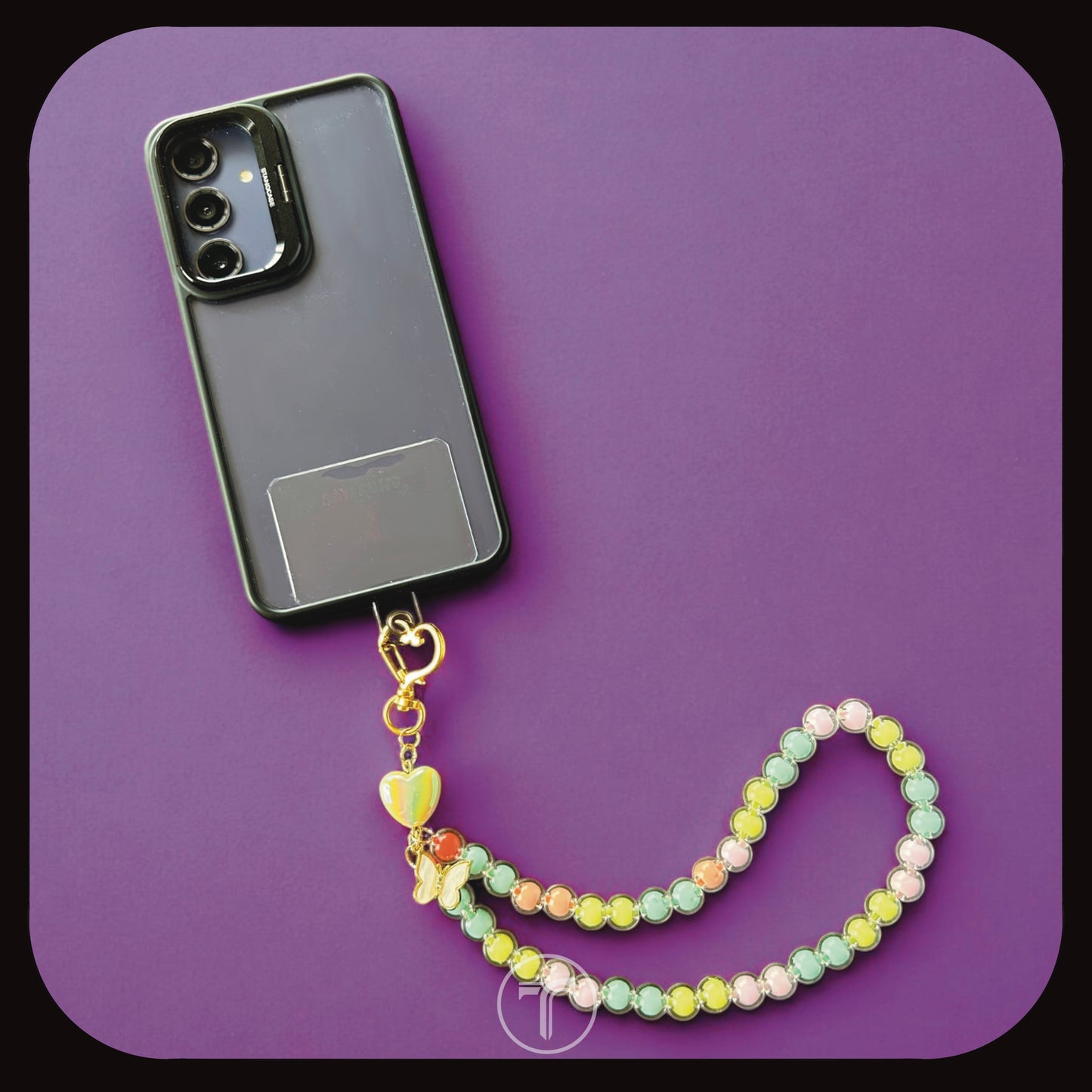 The Multicolor Butterfly Phone Charm