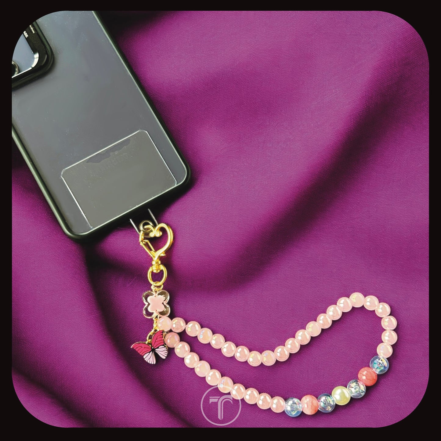 The Enamel Butterfly Phone Charm