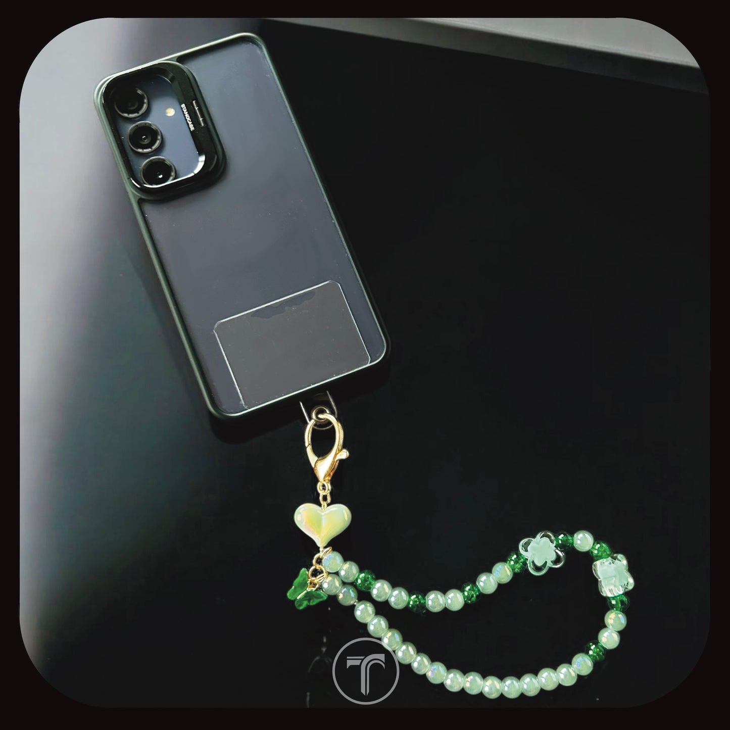 The Green Heart Phone Charm