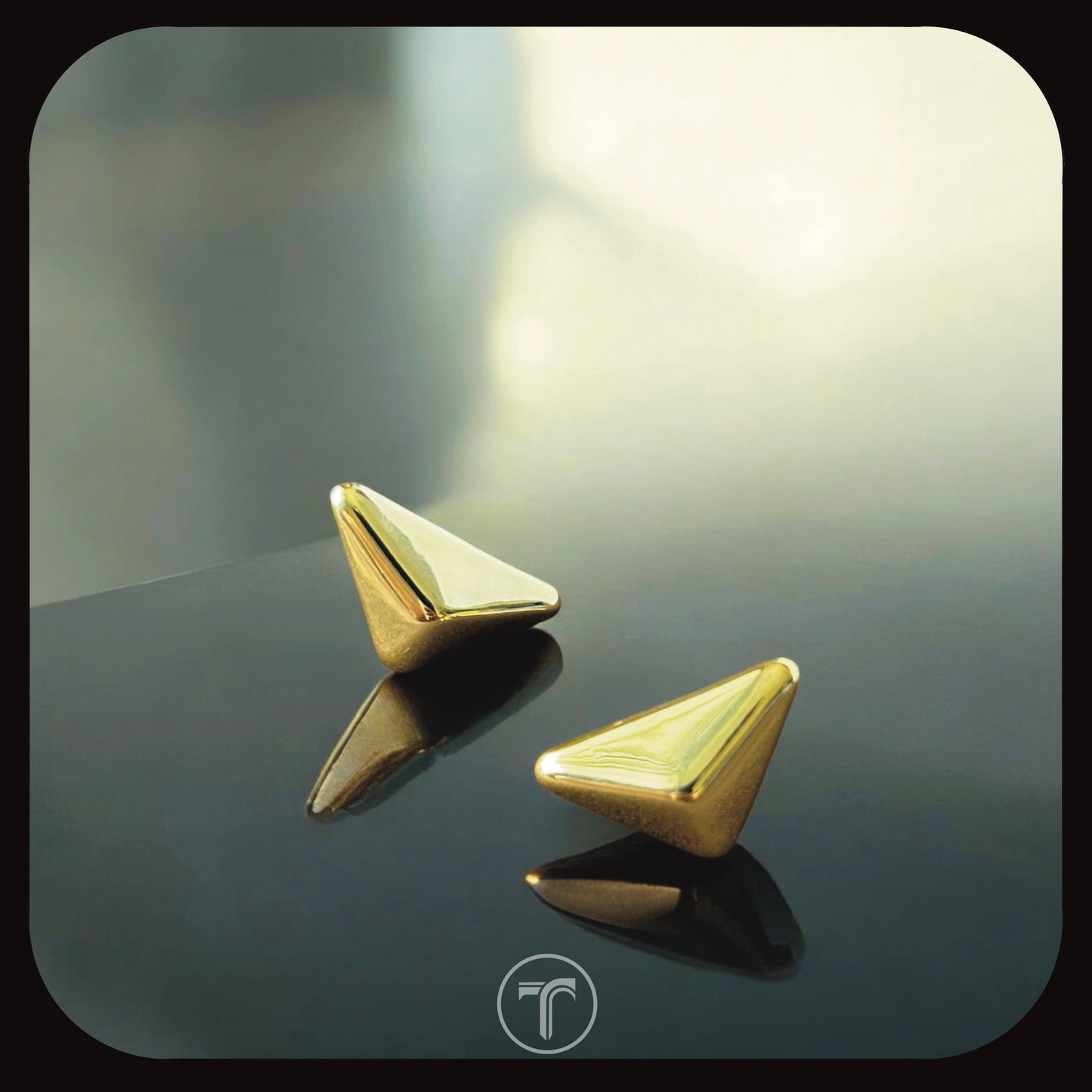 The Pyramid Ear Studs