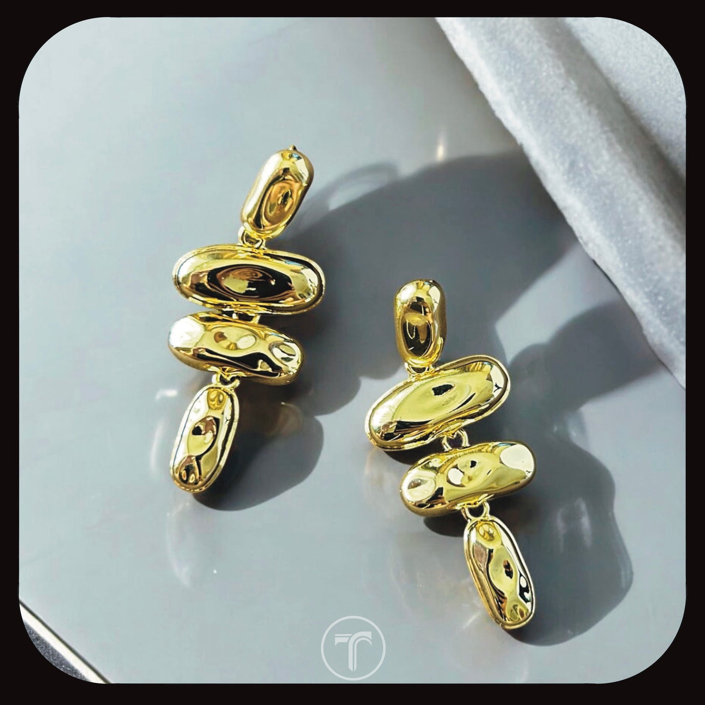 The Golden Mosiac Dangler Earrings