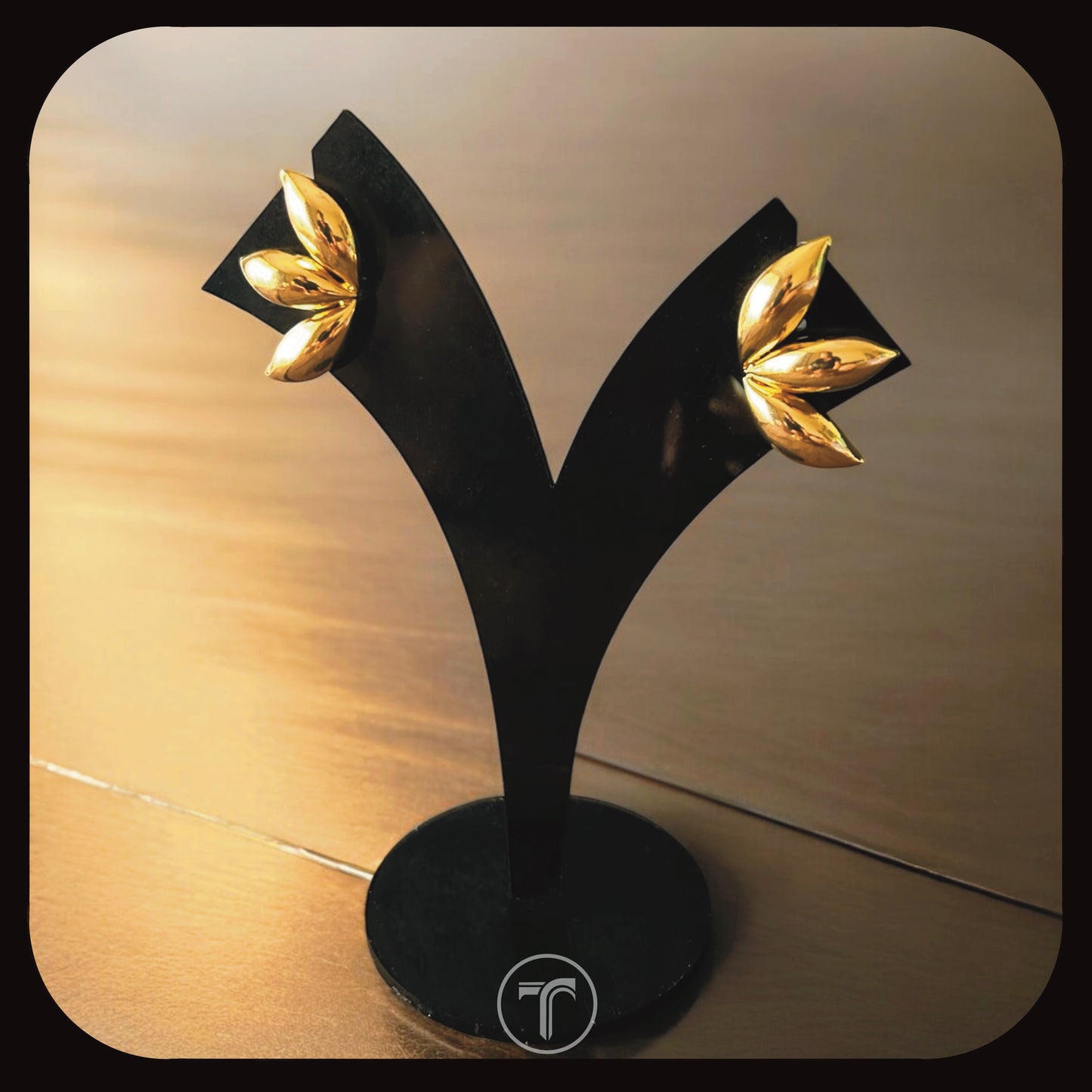 The Golden Petal Ear Studs