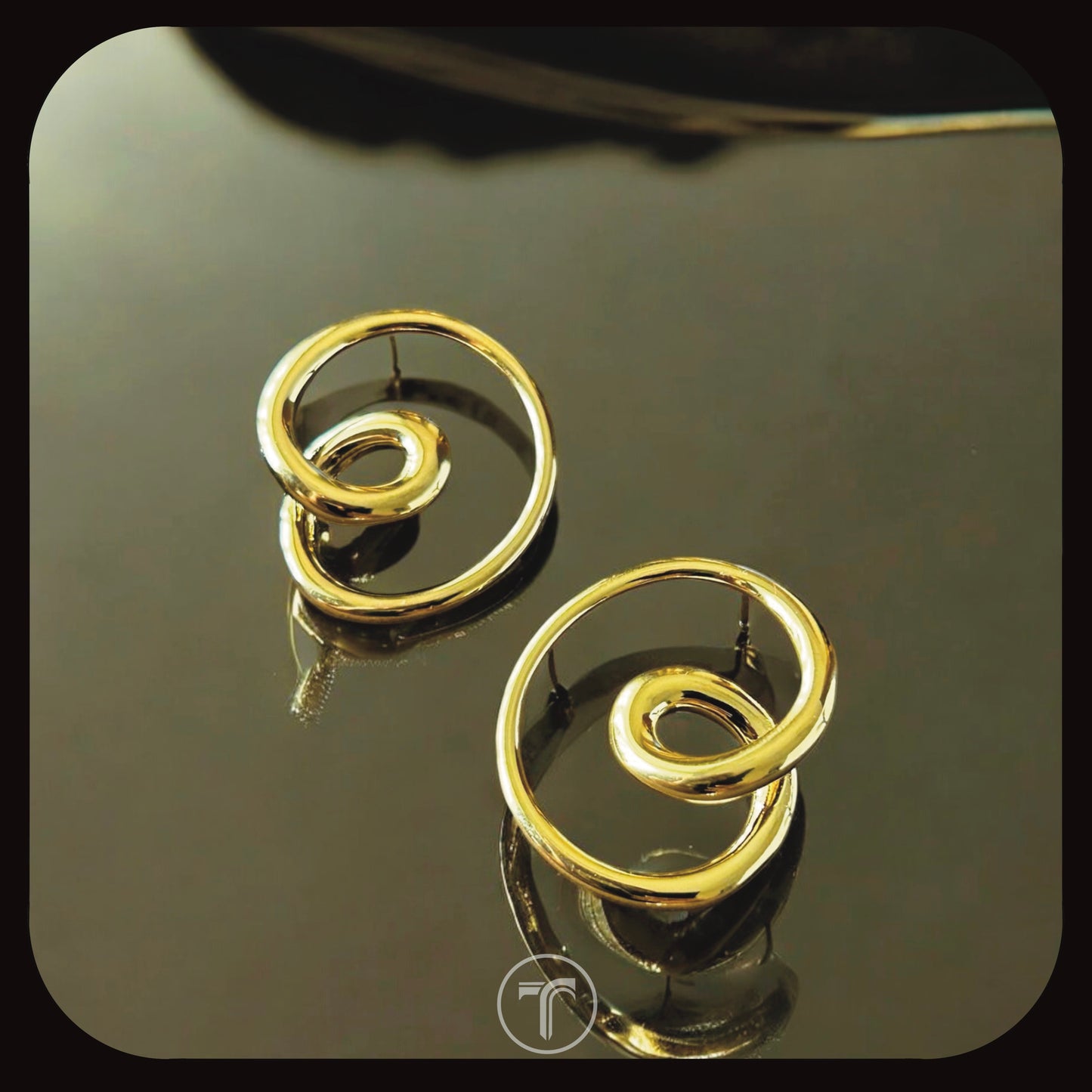 The Infinite Loop Ear Studs