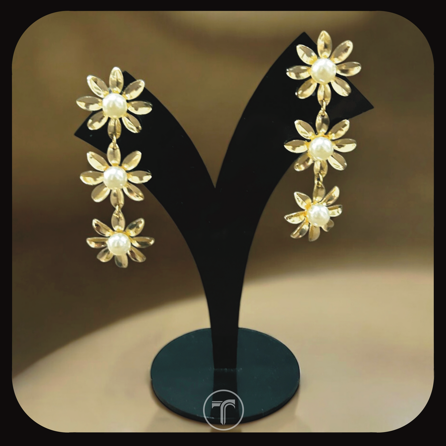 The Sunflower Dangler Earrings