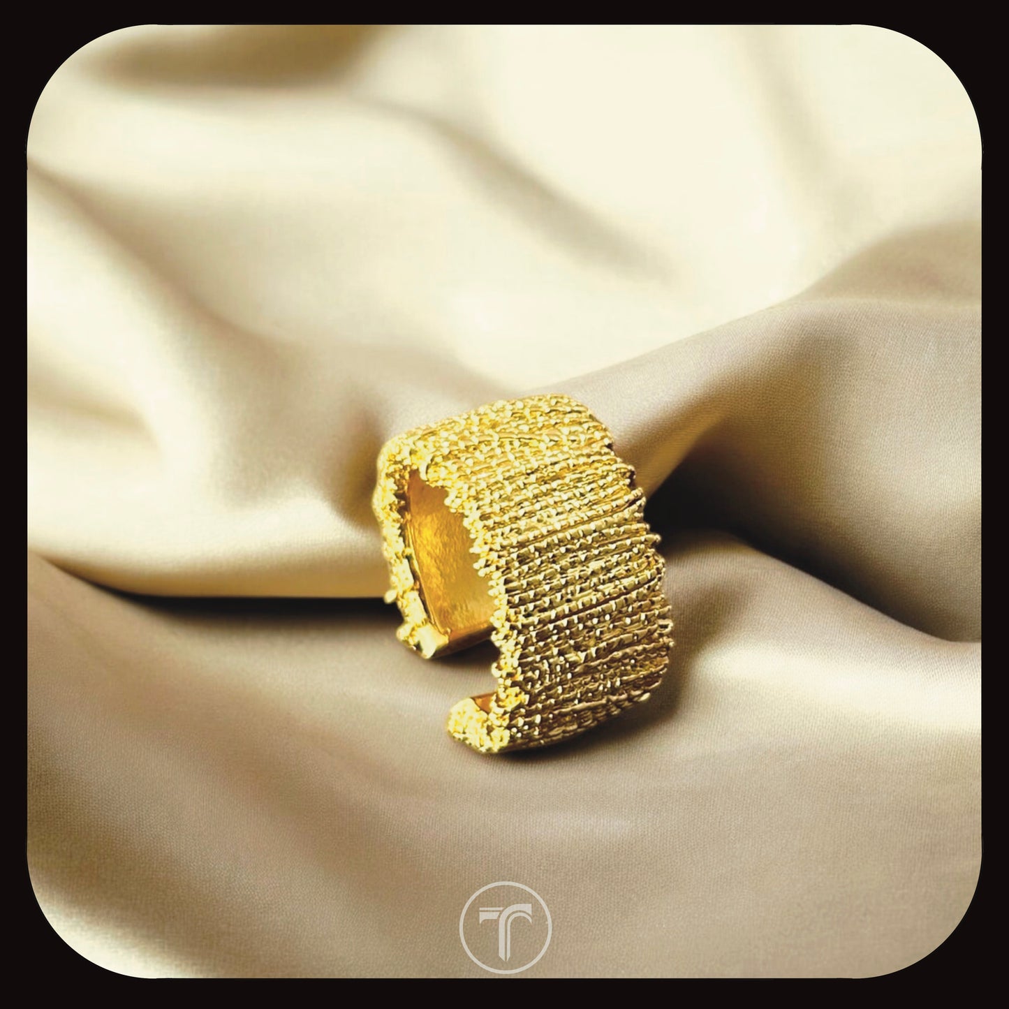 The Golden Textured ring