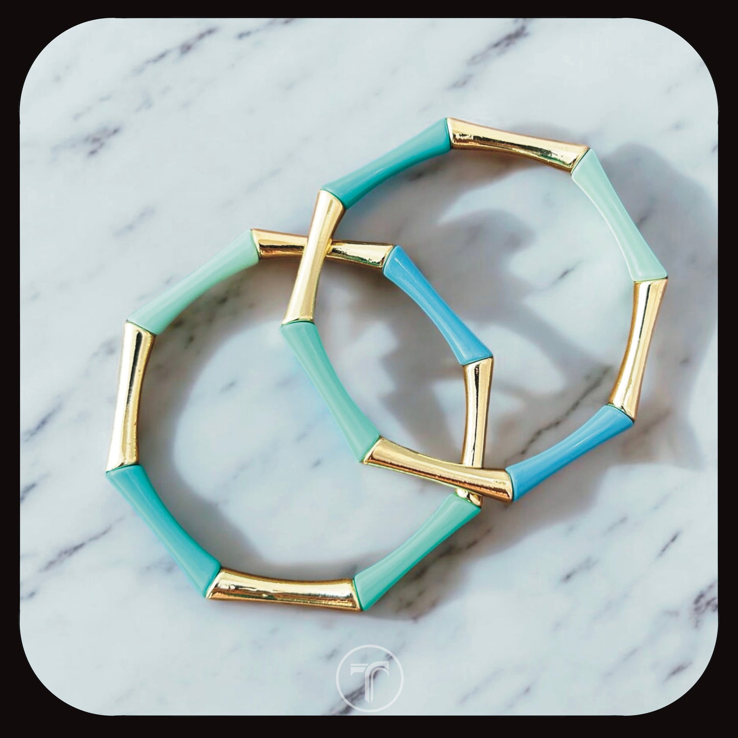 The Cobalt Stretchable Bangle (pair of 2)