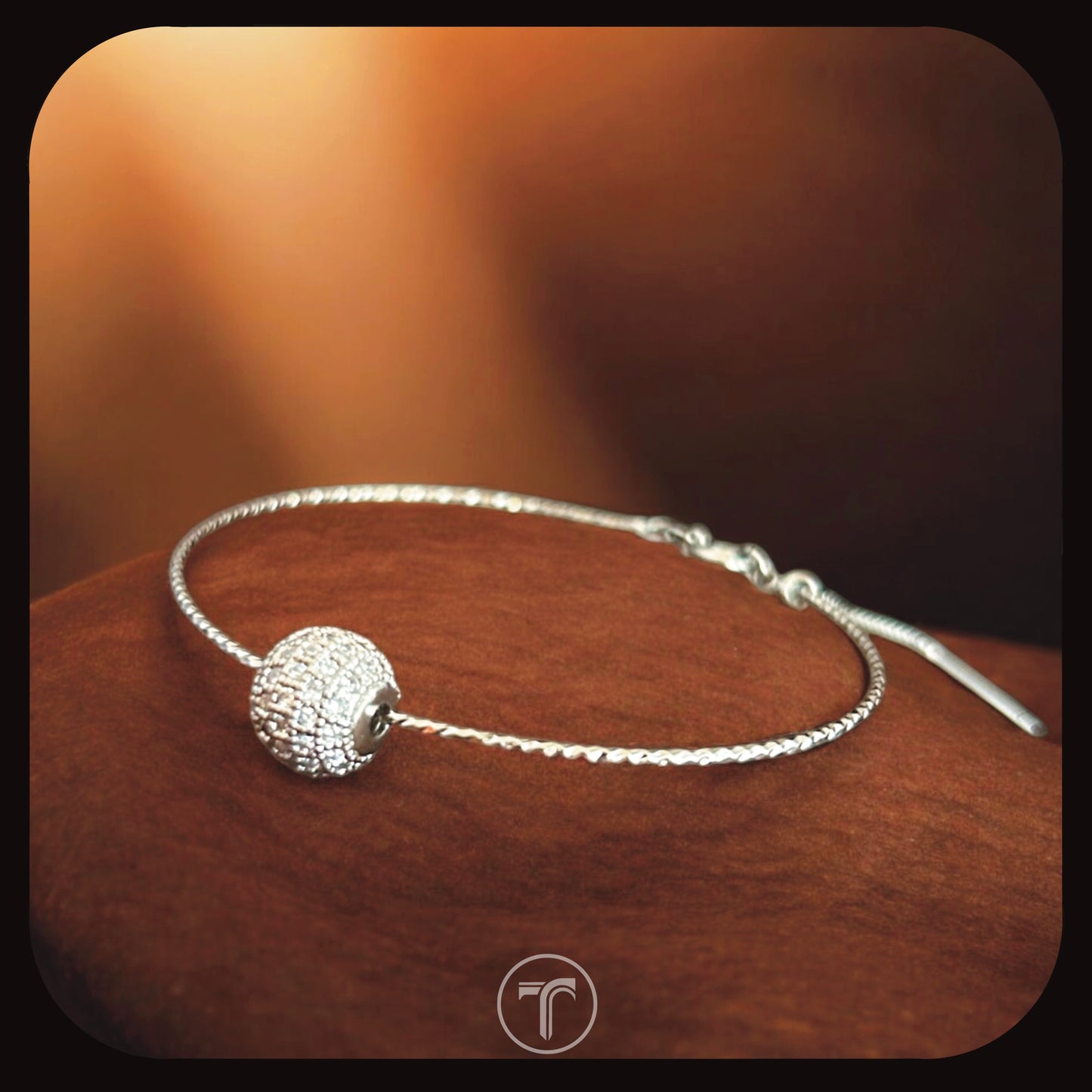 The Lucy Adjustable Bracelet- White Gold