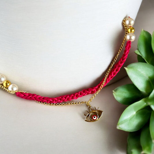 The Red Evil Eye Charm Rakhi for Him/Her