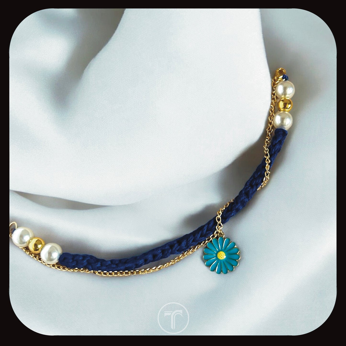 The Blue Flower Charm Rakhi for Him/Her