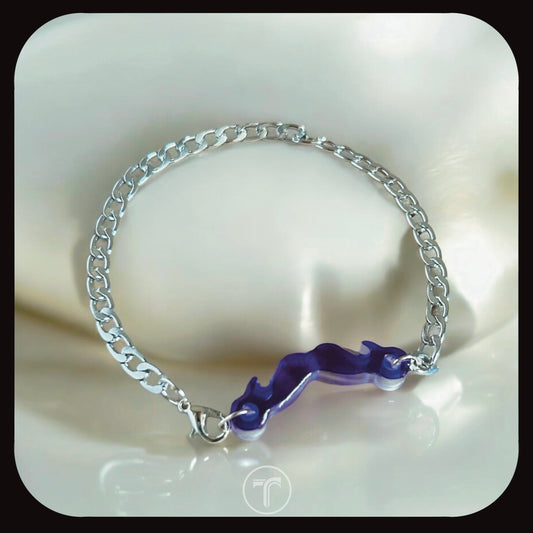 The Purple Moustache Bracelet for Him