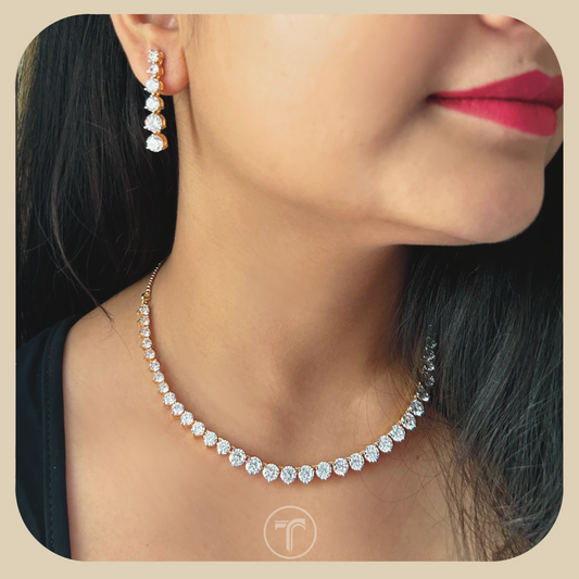 The Emily Solitaire Necklace Set