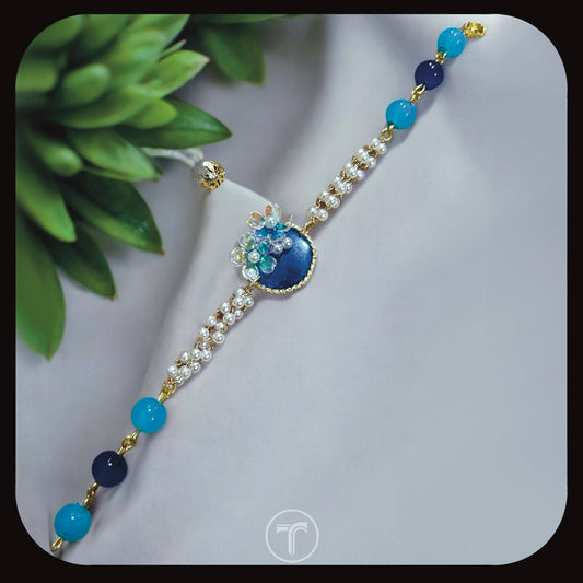 The Blue Floral Rakhi For Him