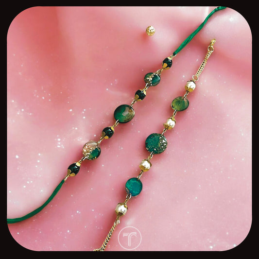 The Kinship Emerald Bhai & Bhabhi Rakhi