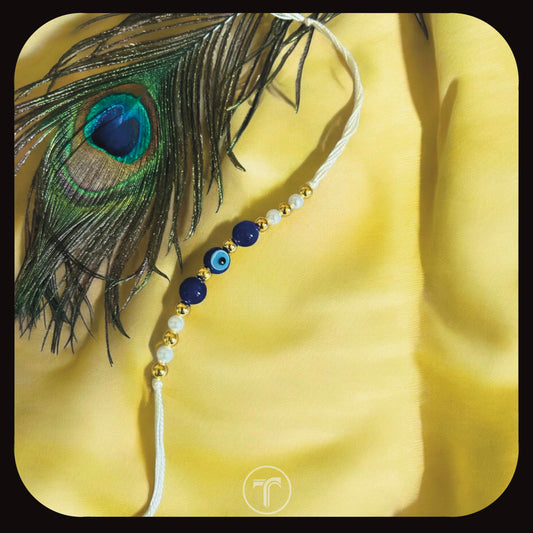 The Pearl Evil Eye Charm Rakhi For Him