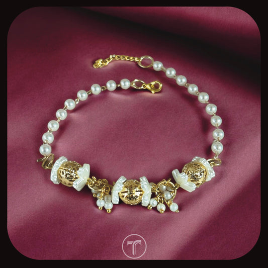 The Pearl Golden Charm Rakhi For Him