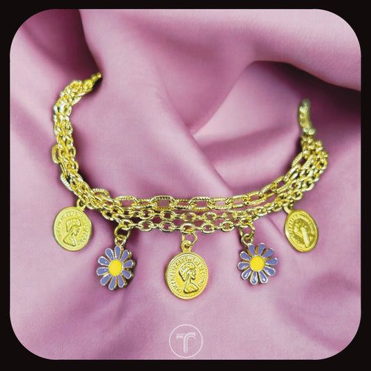 The Victorian Pastel Charm Bracelet