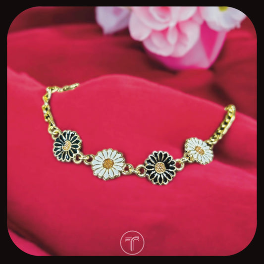 The Floral Yellow Charm Bracelet