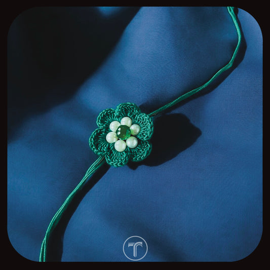 The Green Flower Rakhi