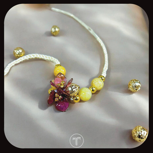 The Invaga Resin Floral Rakhi