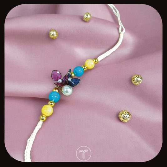 The Kapi Floral Resin Rakhi