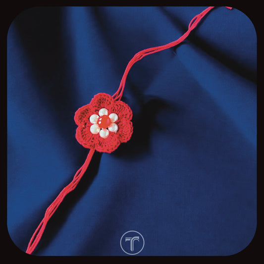 The Red Flower Rakhi