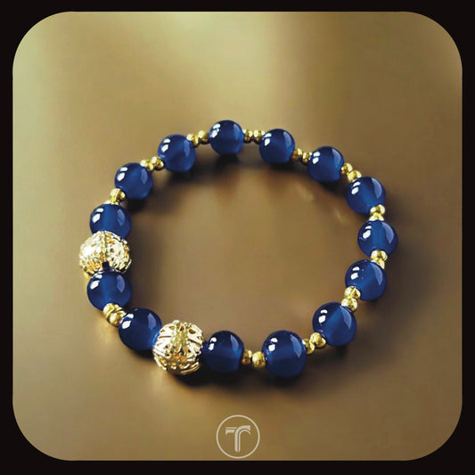 The Ani Blue Bead Bracelet