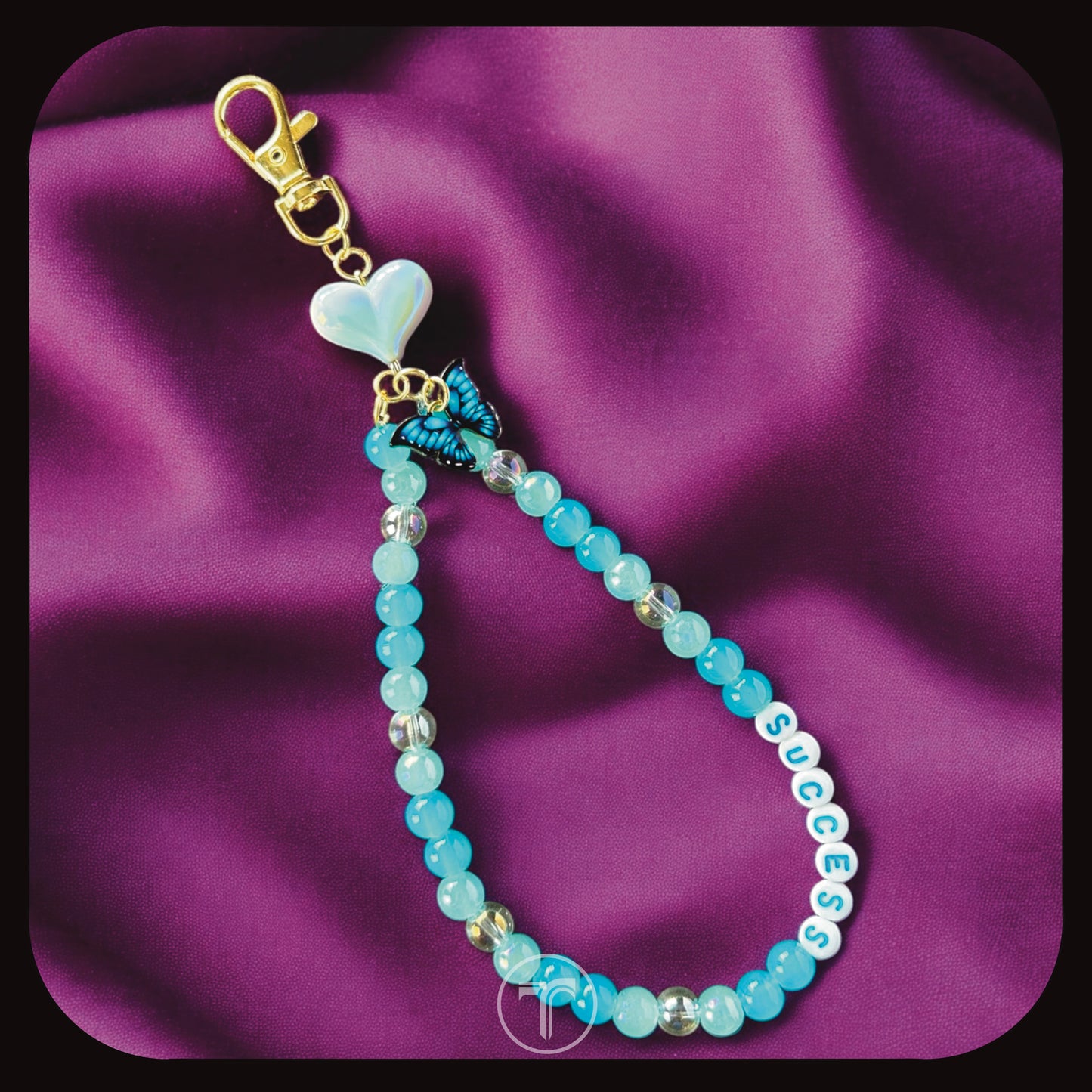 The Azure Ella Phone Charm