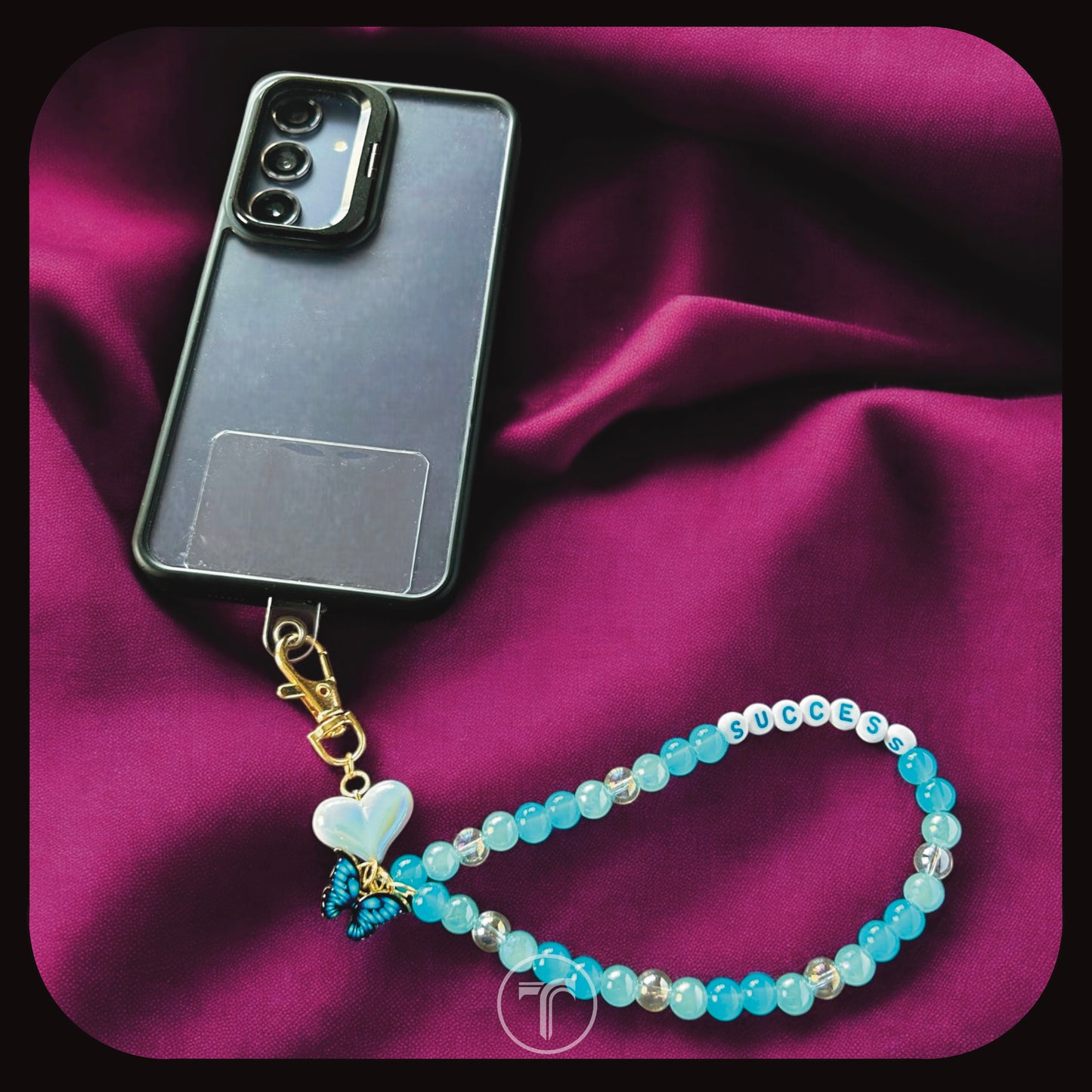 The Azure Ella Phone Charm
