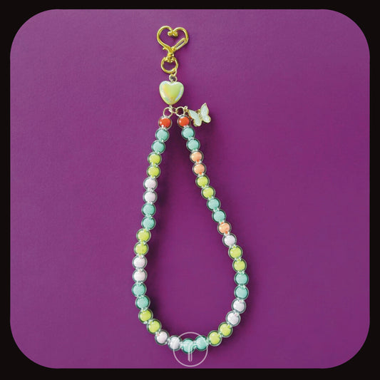 The Multicolor Butterfly Phone Charm