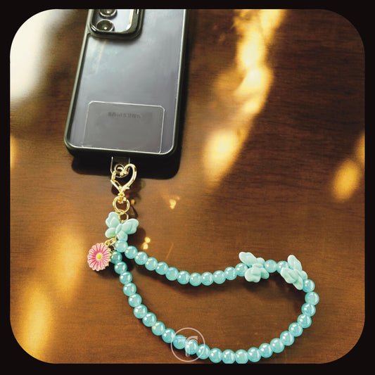 The Blue Butterfly Phone Charm
