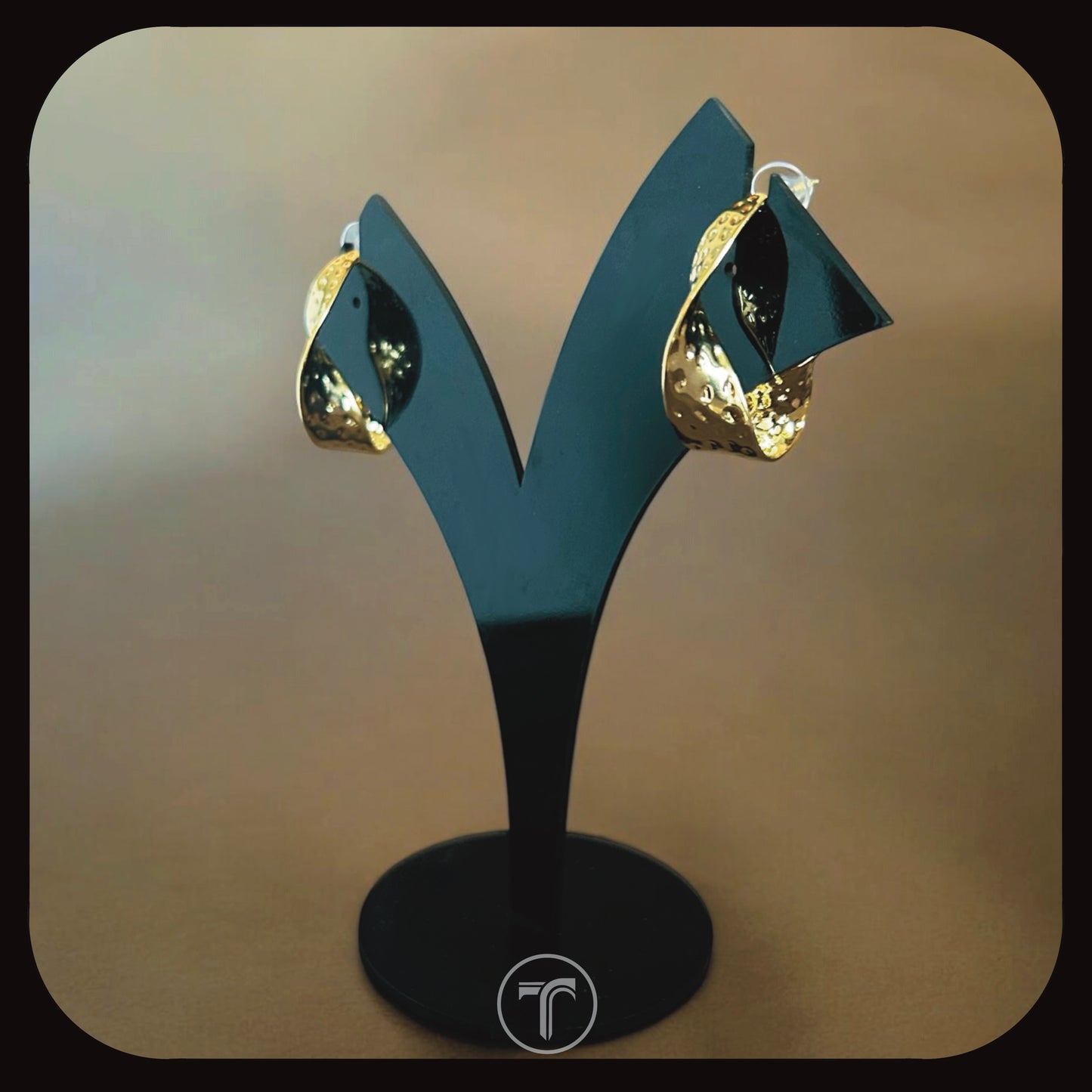 The Folded Hoop Earrings