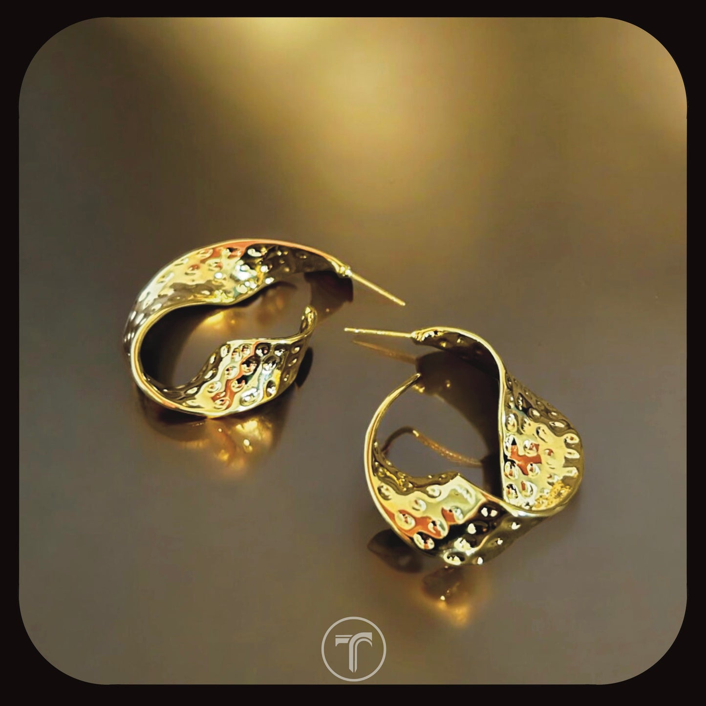 The Folded Hoop Earrings
