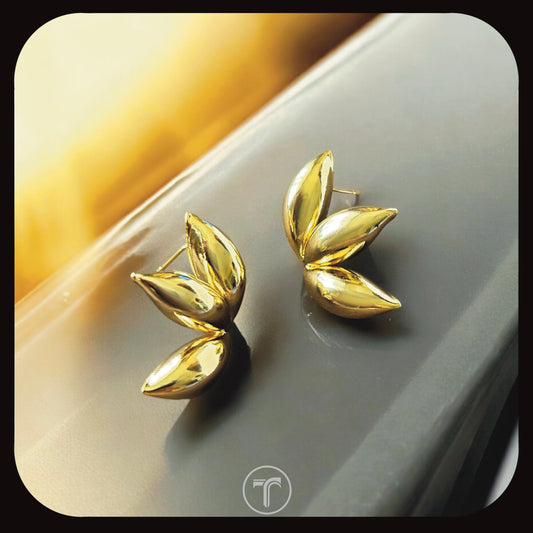 The Golden Petal Ear Studs