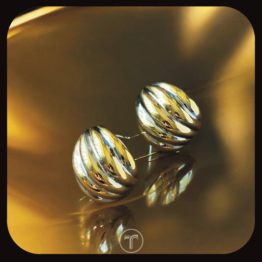 The Shimmer Shell Hoop Earrings