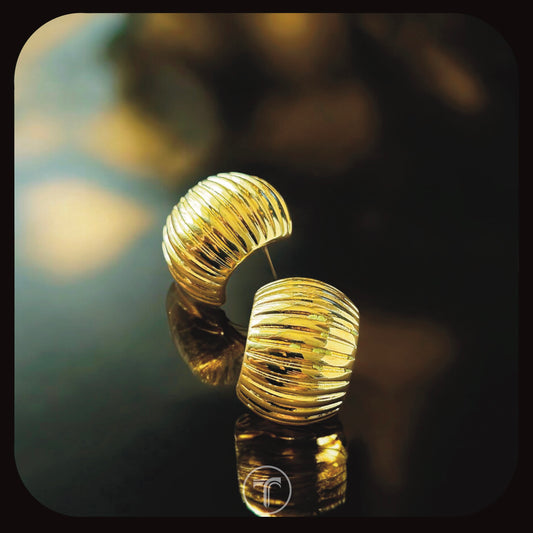 The Neo Gold Ear Studs