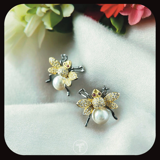 The Honey Bee Ear Studs