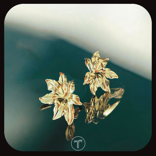 The Camelia Ear Studs