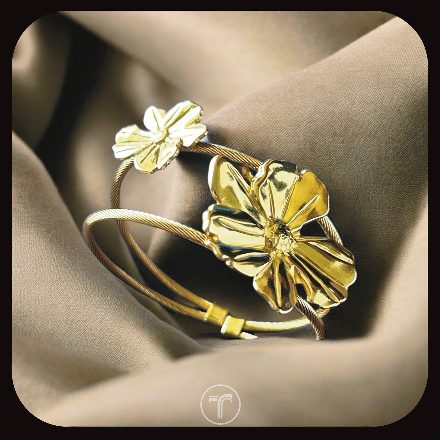 The Floral Cuff Bangle