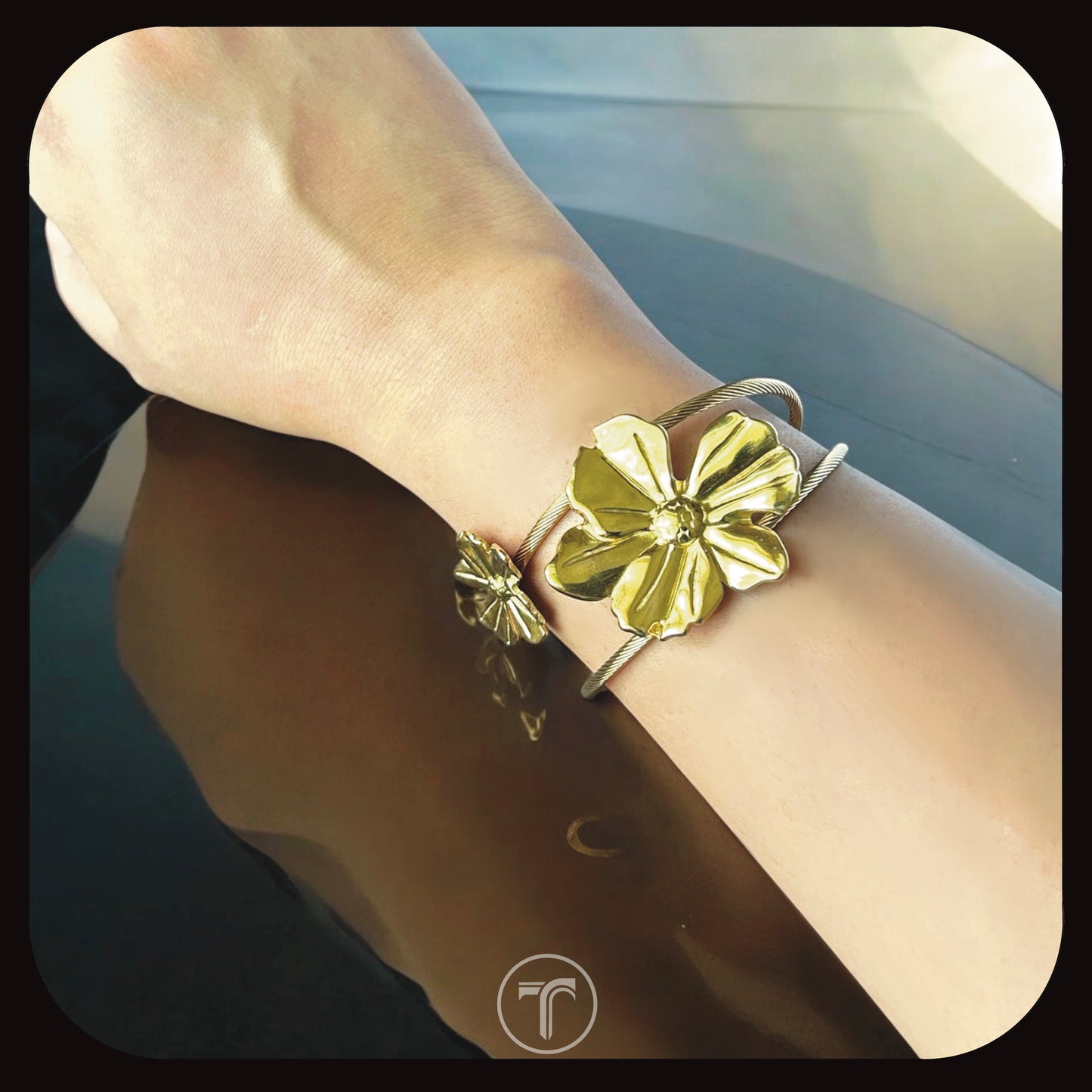 The Floral Cuff Bangle
