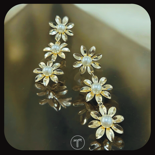 The Sunflower Dangler Earrings