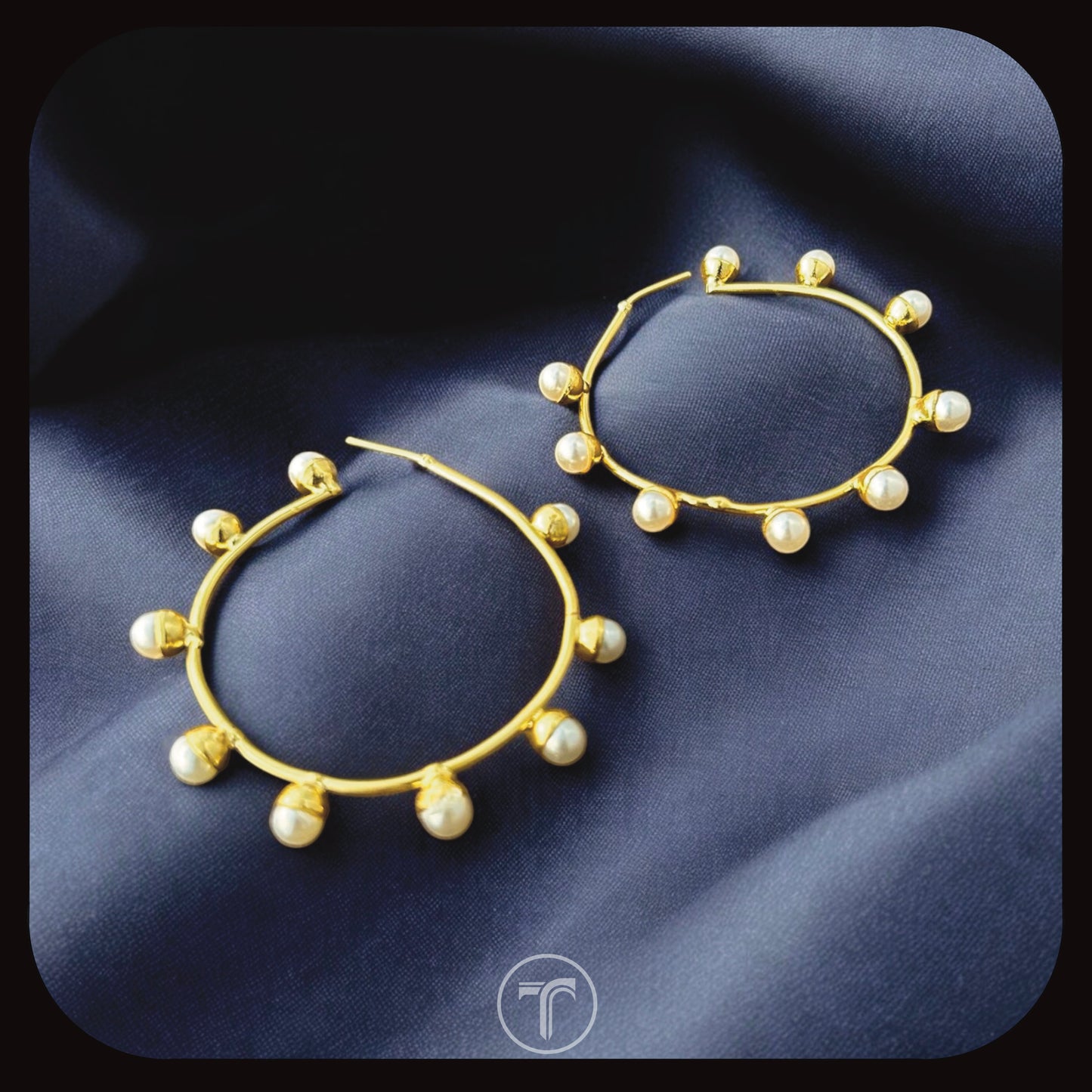 The Pearlette Hoop Earrings