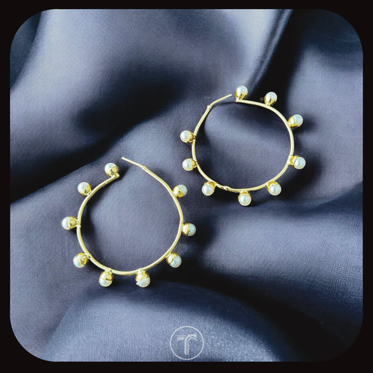 The Pearlette Hoop Earrings
